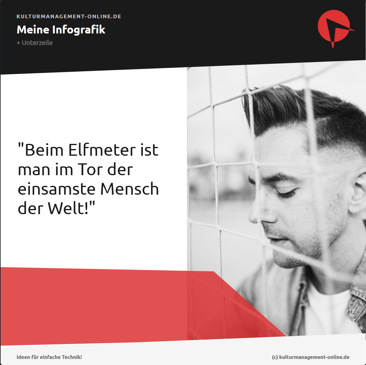 Beispiel: Zitatkachel mit Porträtfoto
